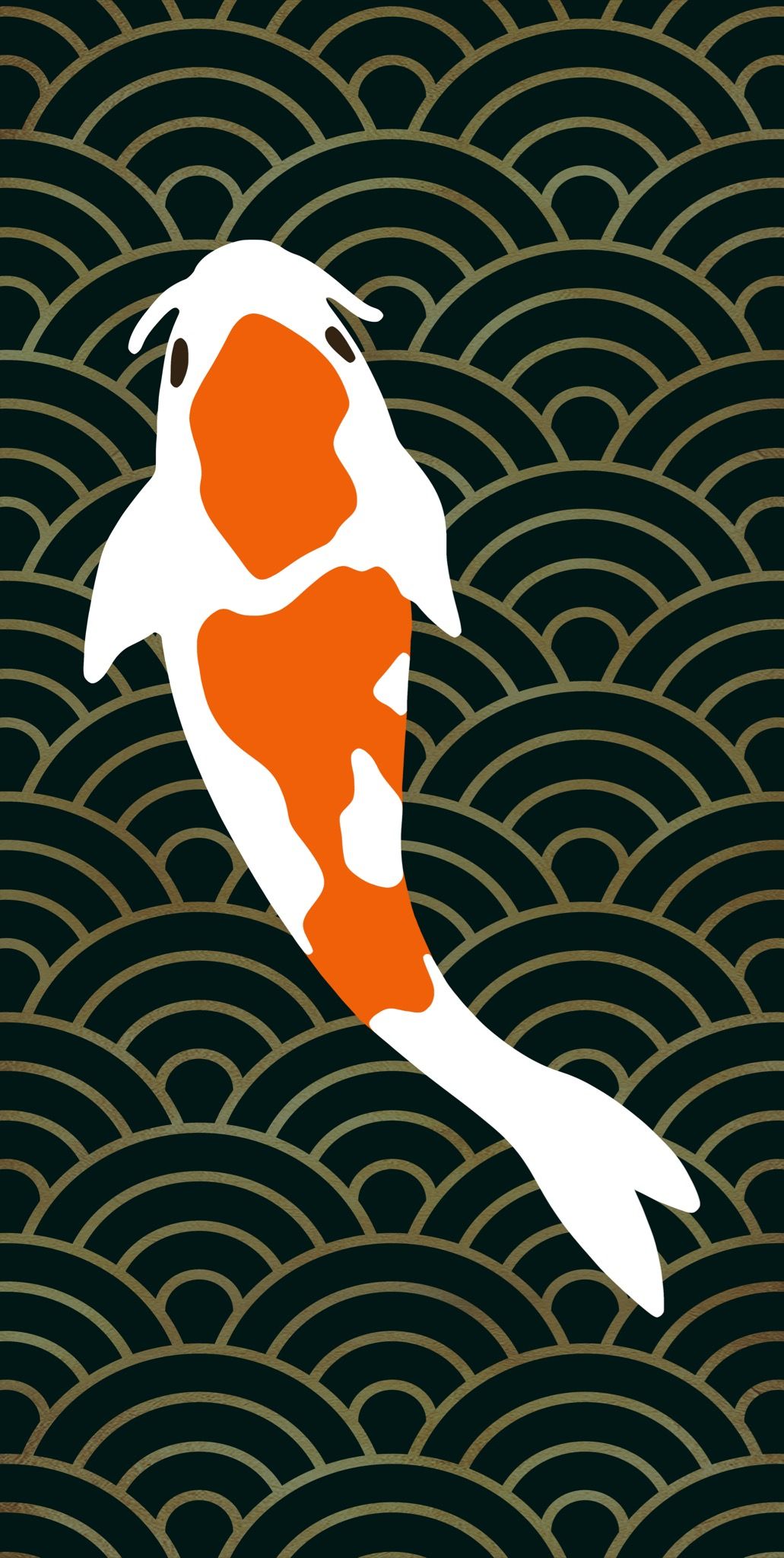Gạch in hoạ tiết KOI FISH