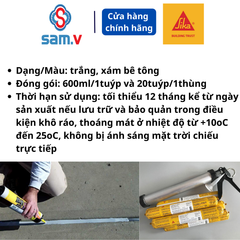 SikaFlex Contruction AP Keo trám khe vết nứt | Sika Flex chất trám khe