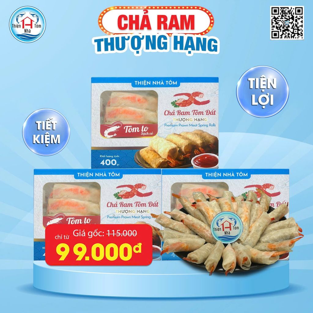 Chả Ram Thượng Hạng (Tôm To-Sạch Vỏ)