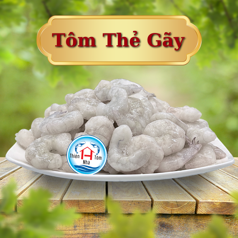 Tôm Thẻ Nõn Gãy (Vị Giòn - Ngọt) - Thùng 10Kg