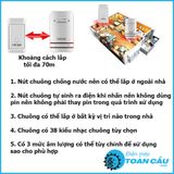  Chuông cửa không dây CACAZI bản 35 có nút ấn không cần dùng pin năm 2023 