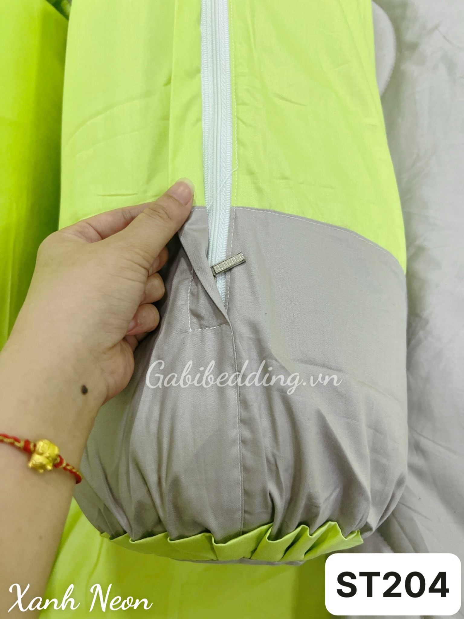 Satin Xanh Neon