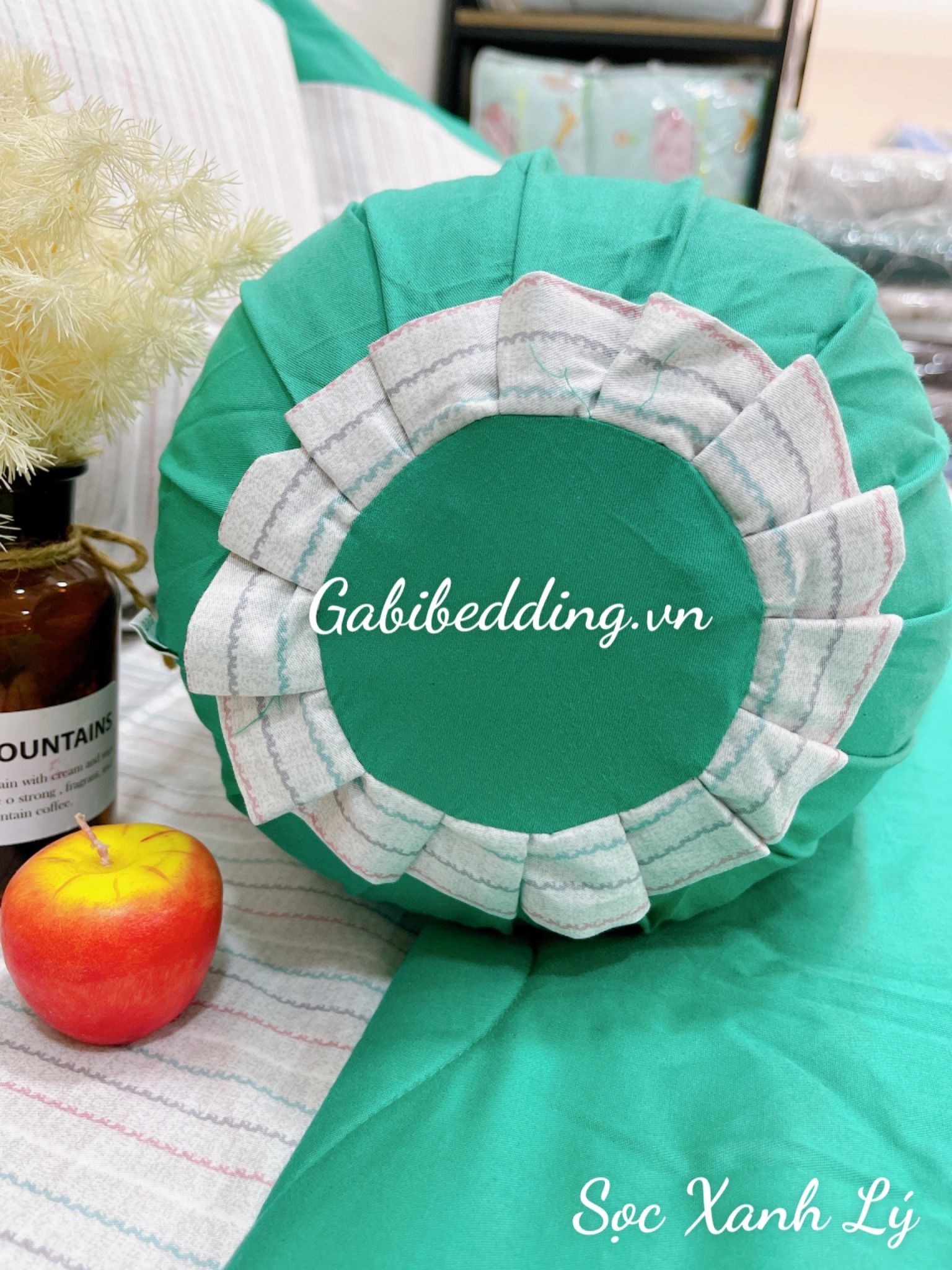 Satin Sọc Xanh Lý