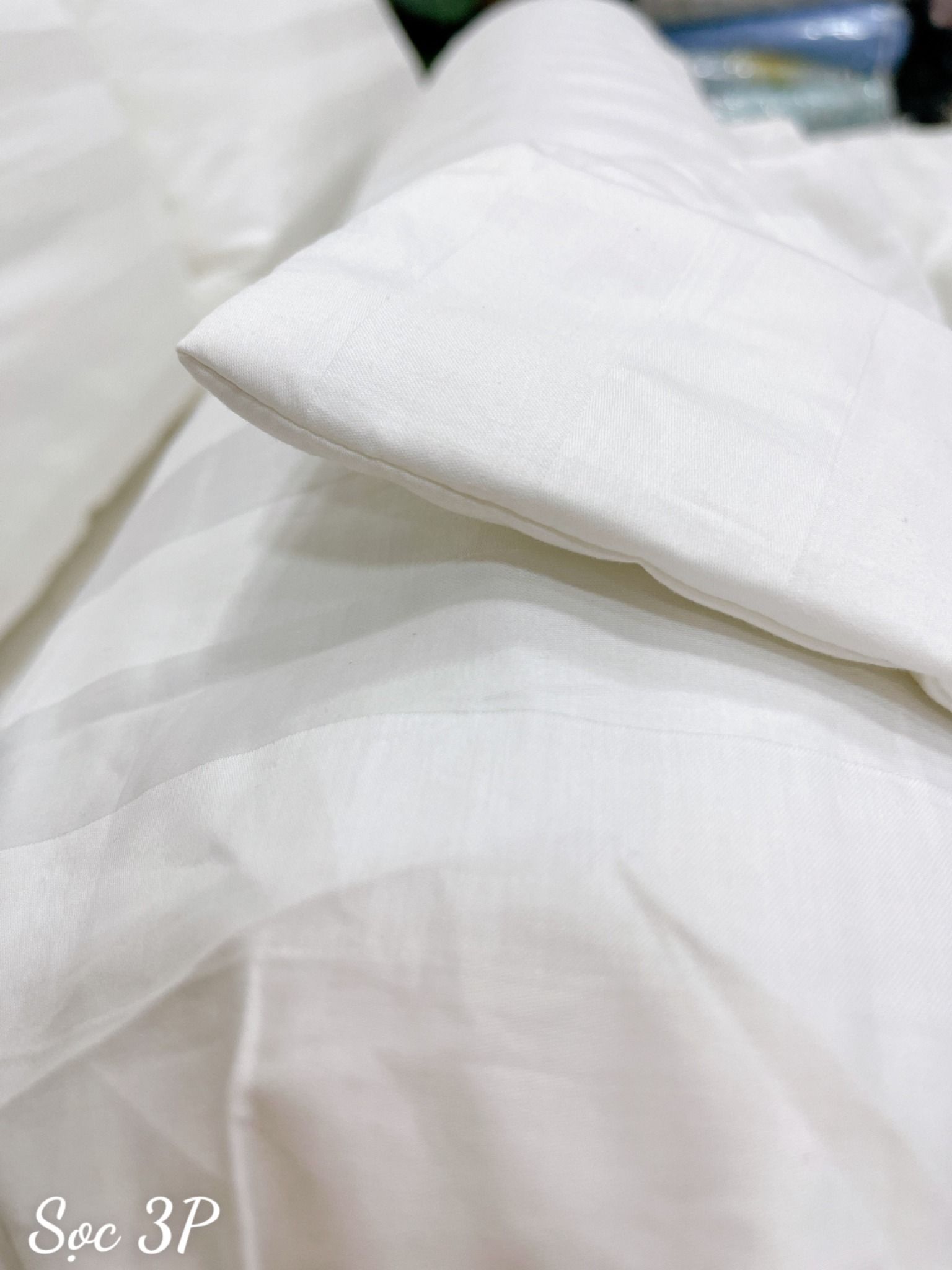 Satin Trắng Sọc 3P