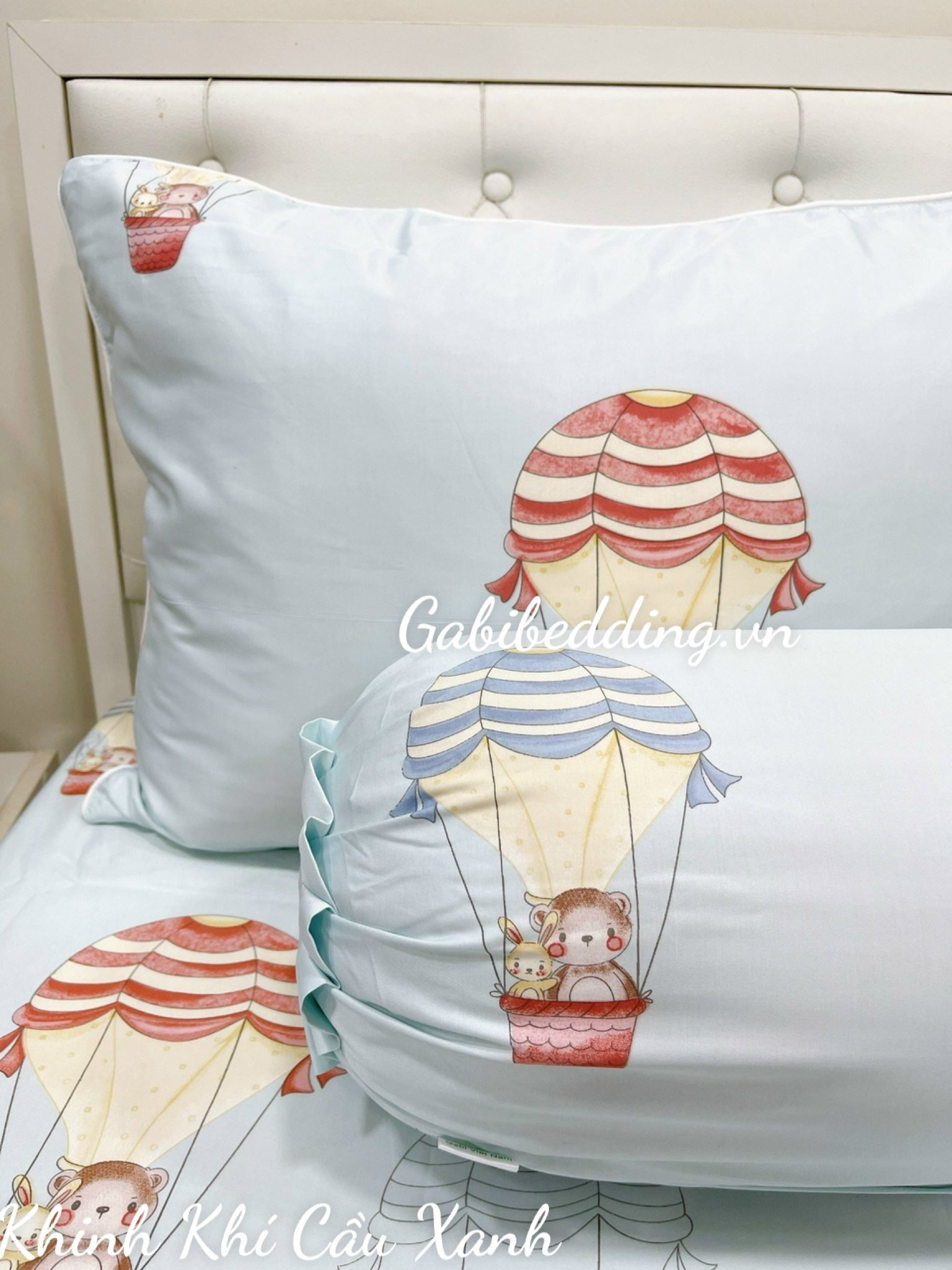 Tencel Khinh Khí Cầu Xanh