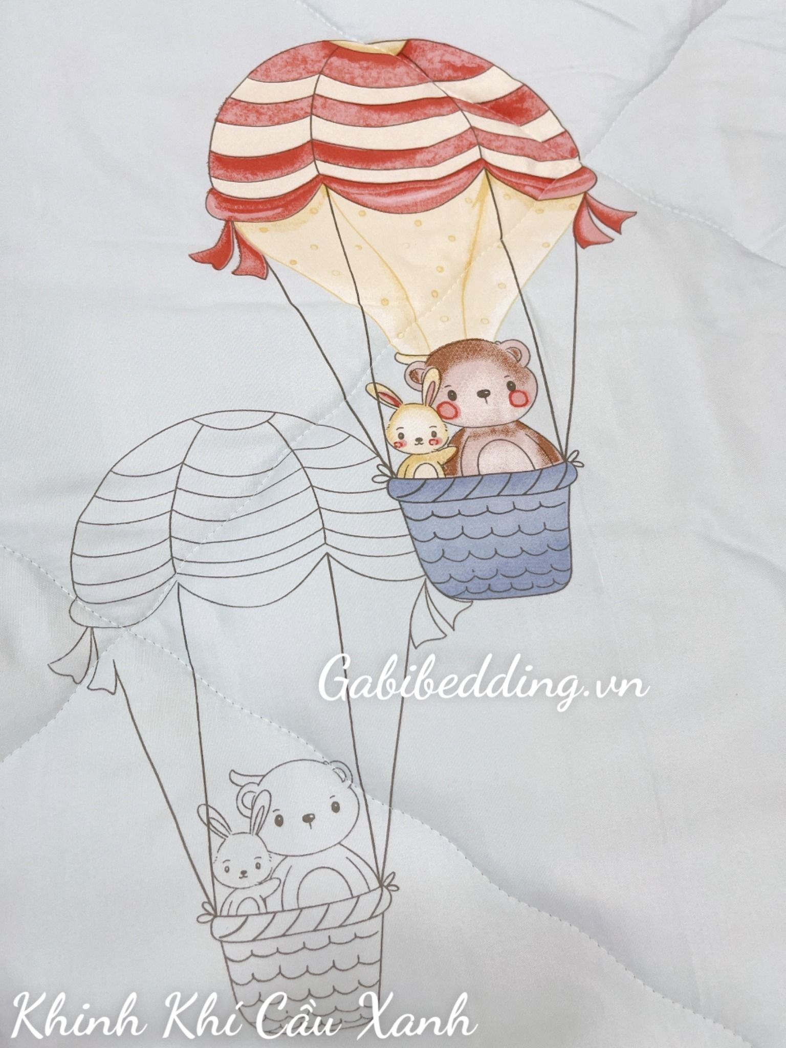 Tencel Khinh Khí Cầu Xanh
