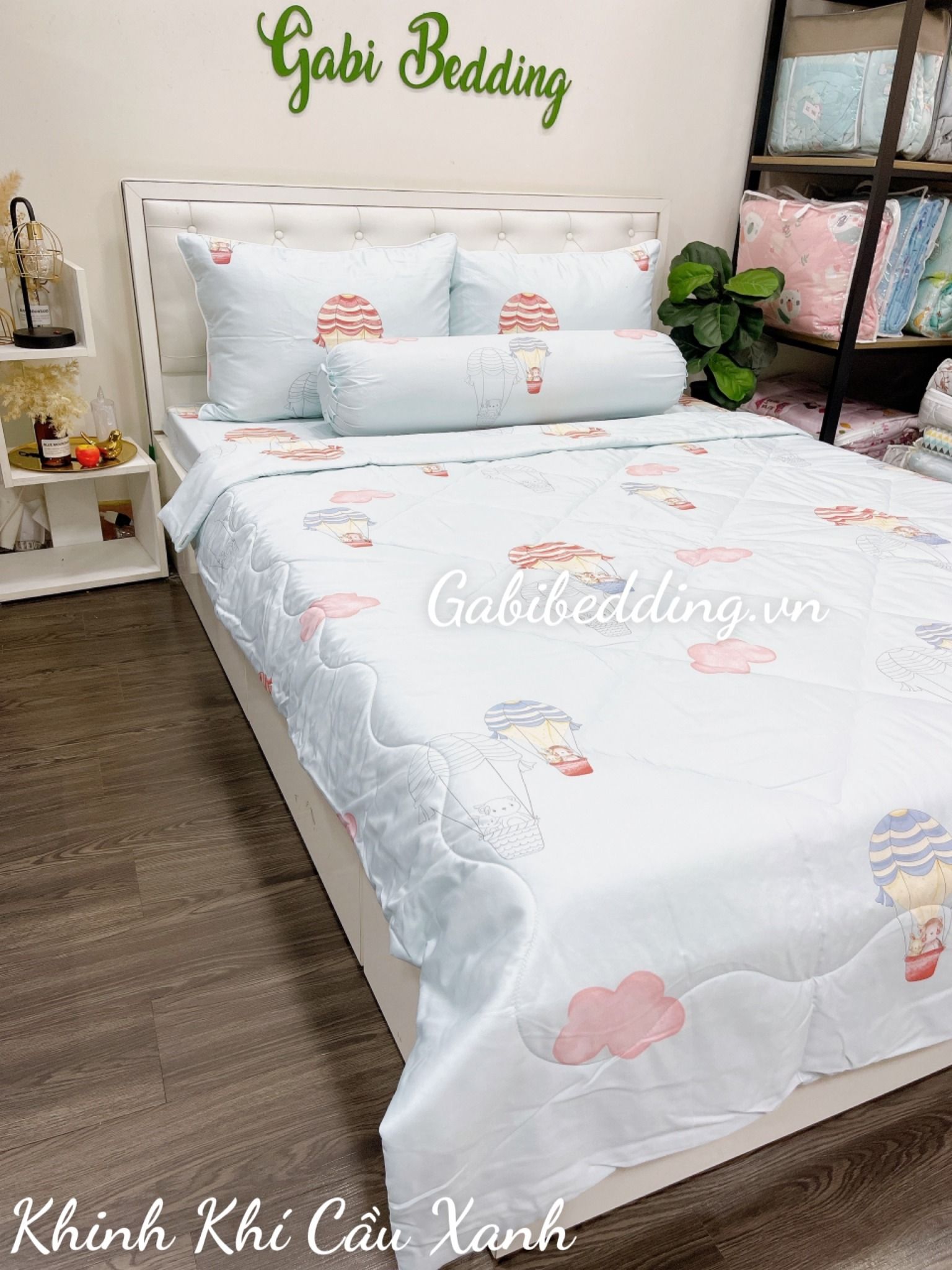 Tencel Khinh Khí Cầu Xanh