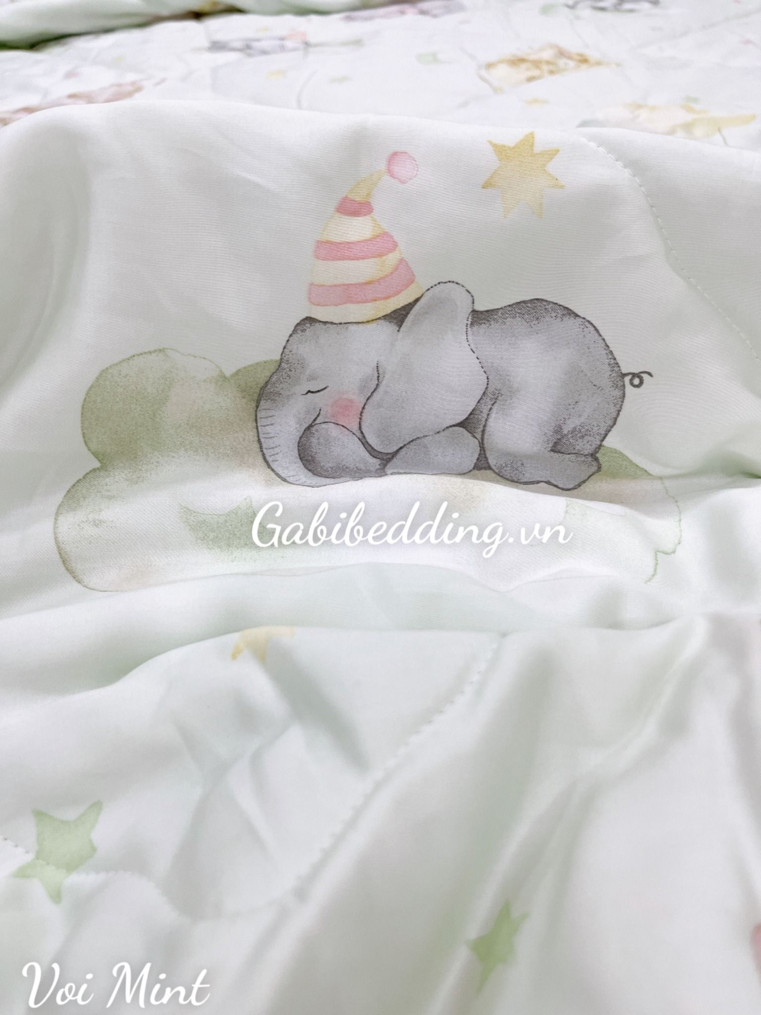 Lụa Tơ Tằm Voi Mint