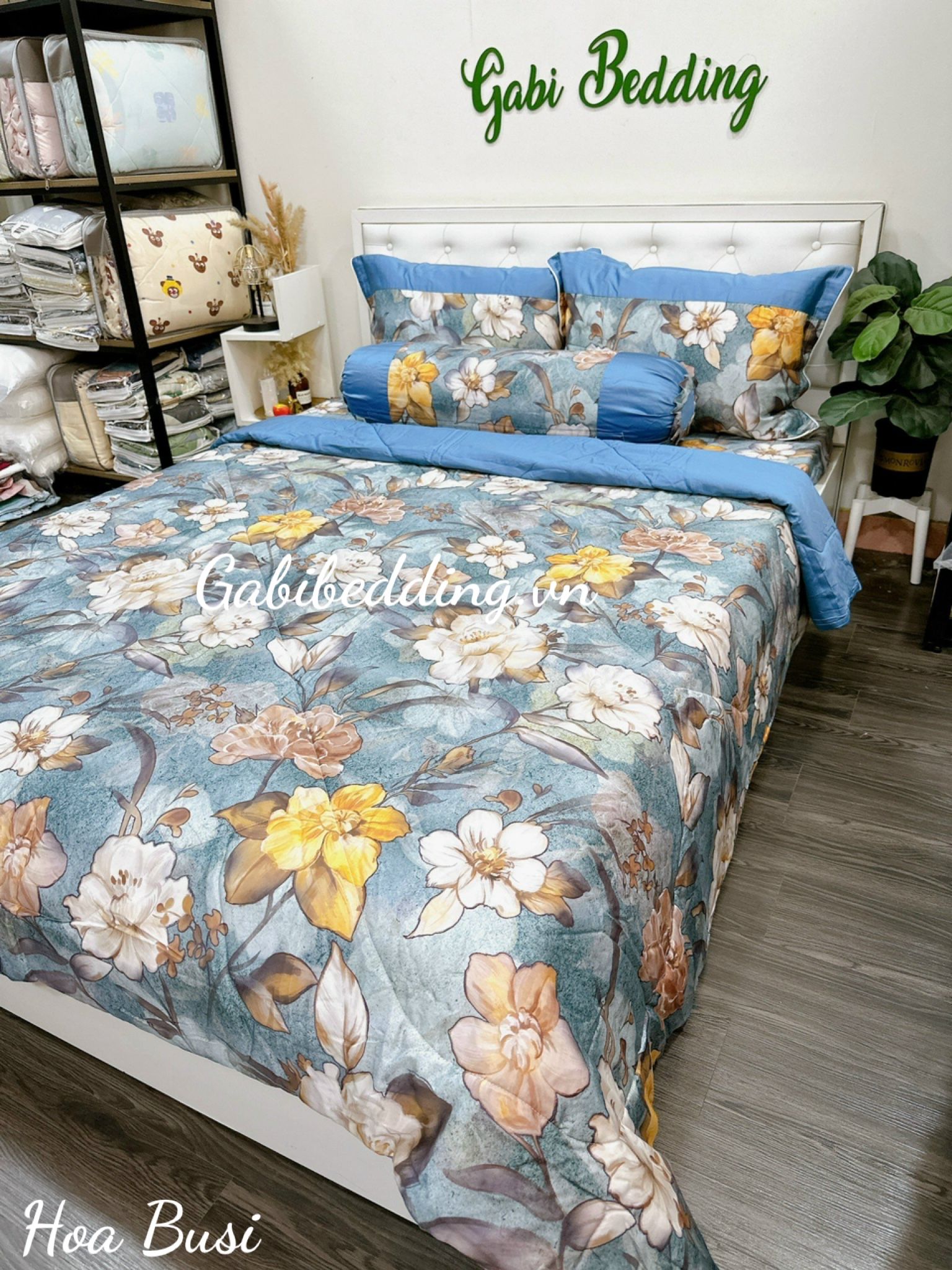 Lụa Tơ Tằm Hoa Busi