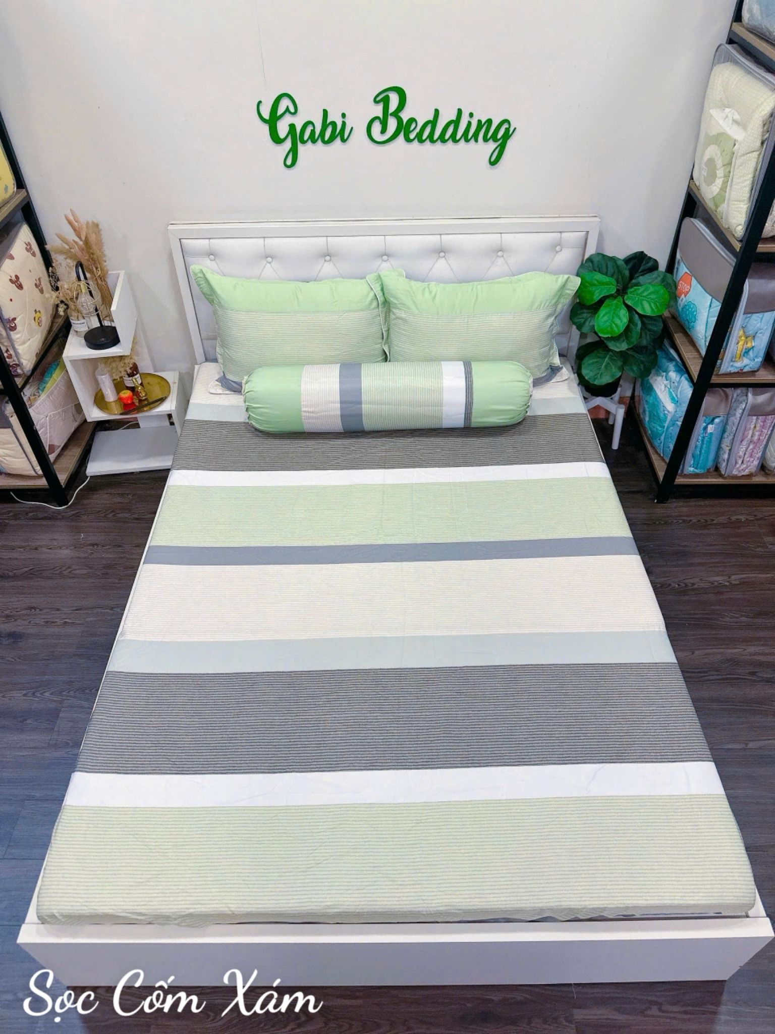 Tencel Sọc Cốm Xám