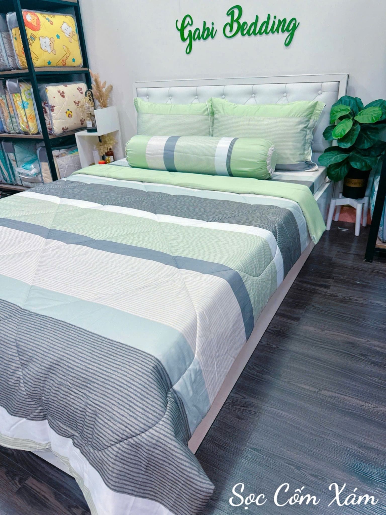 Tencel Sọc Cốm Xám