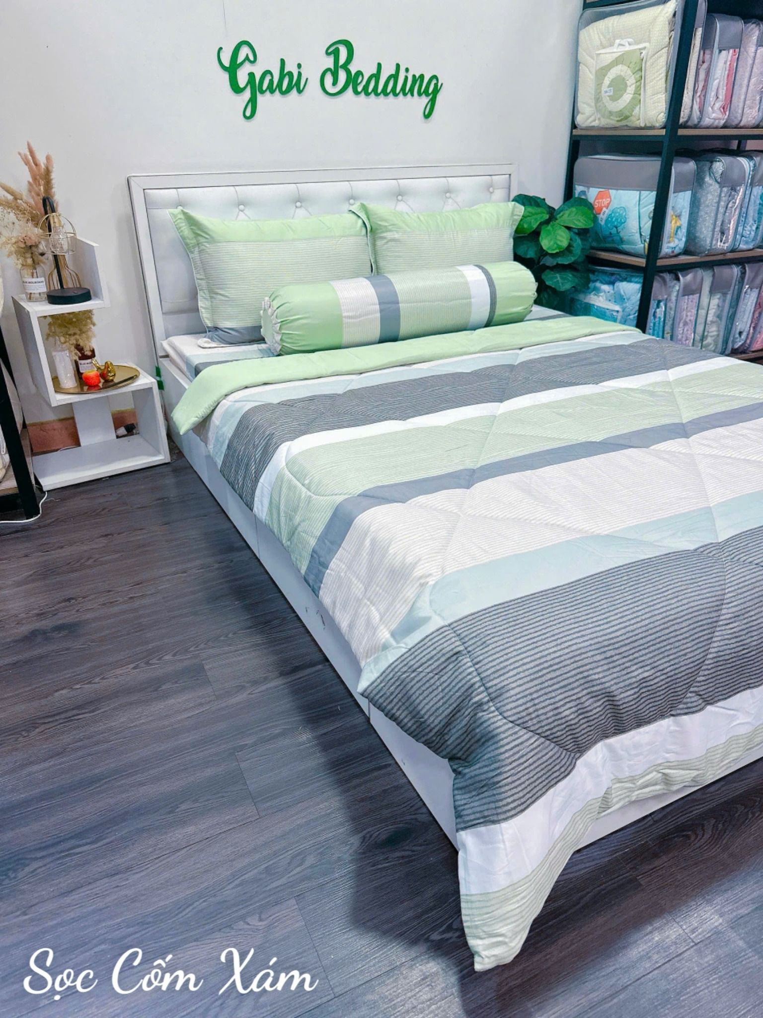 Tencel Sọc Cốm Xám
