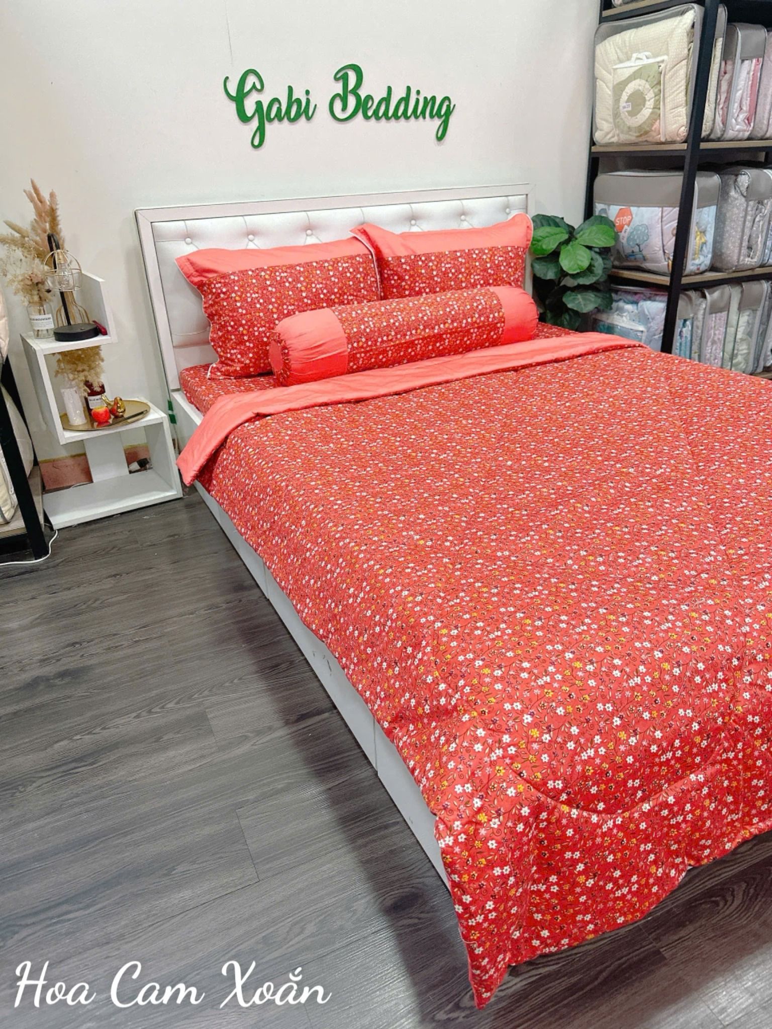 Satin Hoa Cam Xoắn