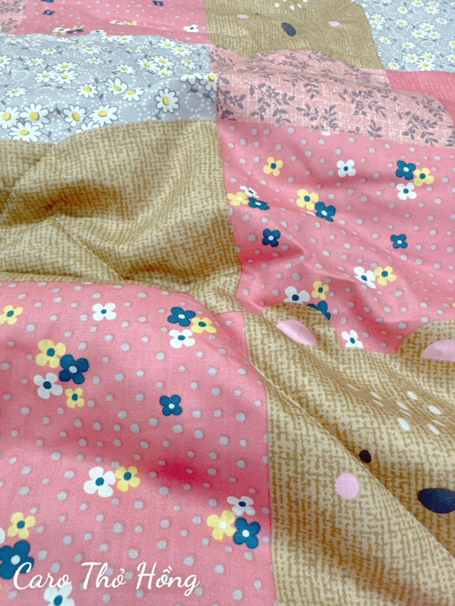 Satin Caro Thỏ Hồng