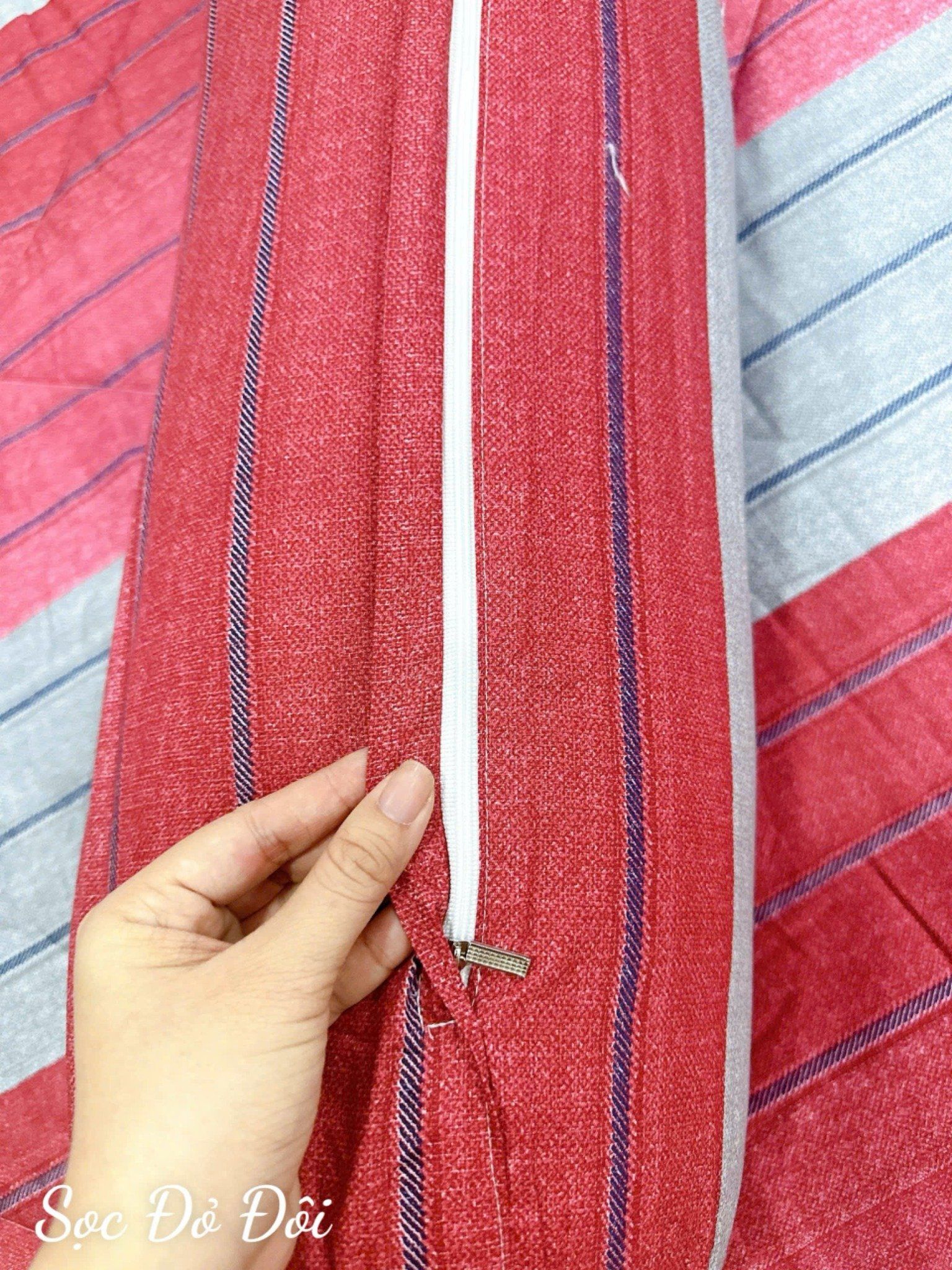 Satin Sọc Đỏ Đôi