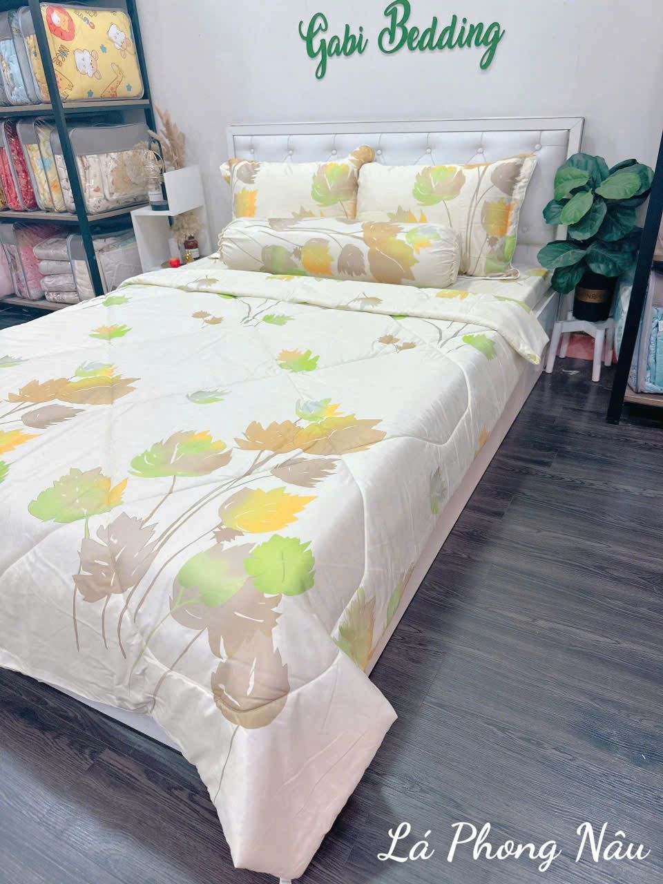 Tencel Lá Phong Nâu
