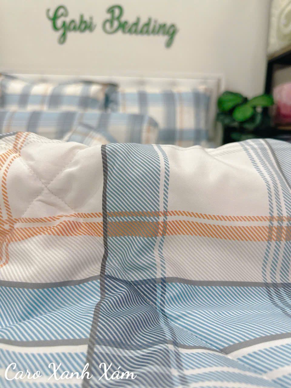 Tencel Caro Xanh Xám