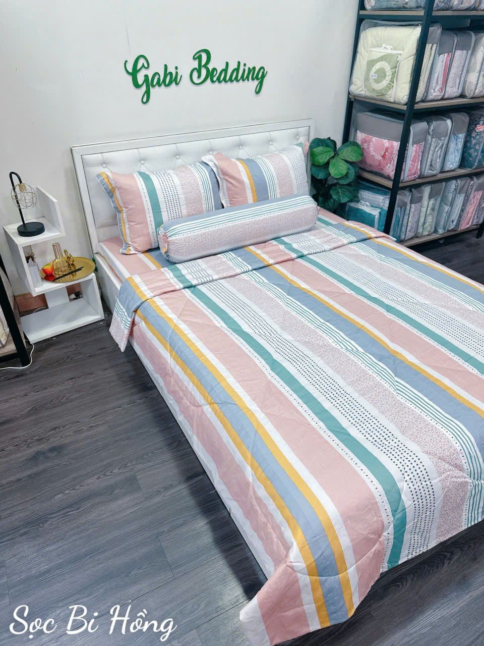 Satin Sọc Bi Hồng