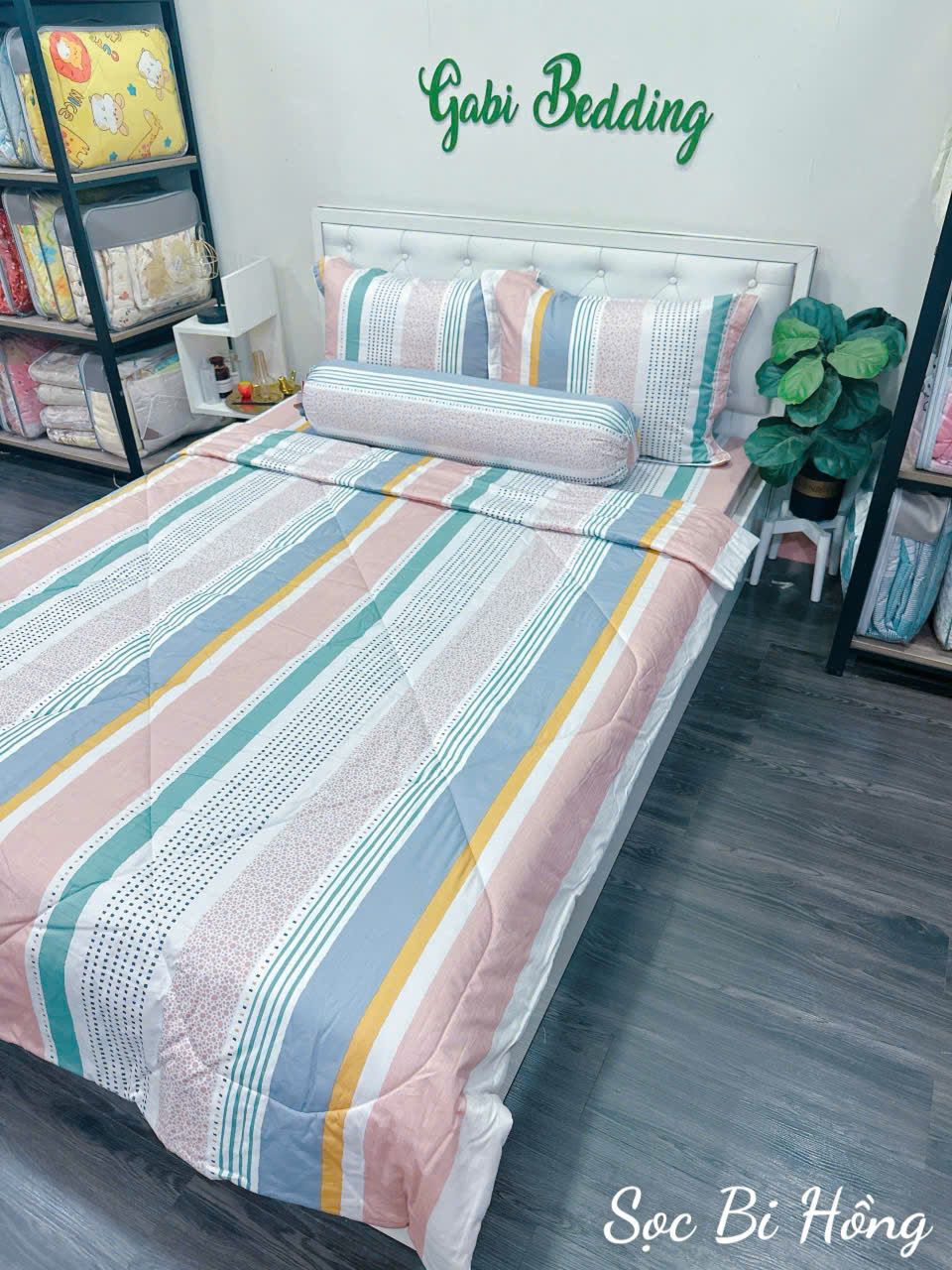 Satin Sọc Bi Hồng