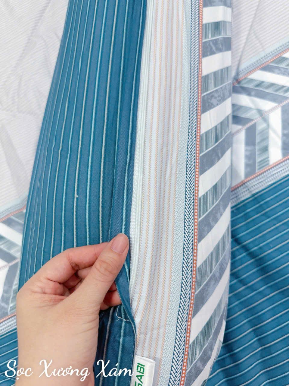 Satin Sọc Xương Xám
