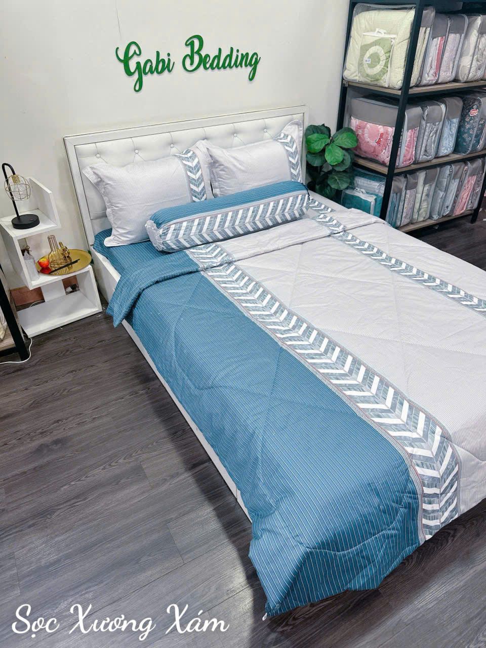 Satin Sọc Xương Xám