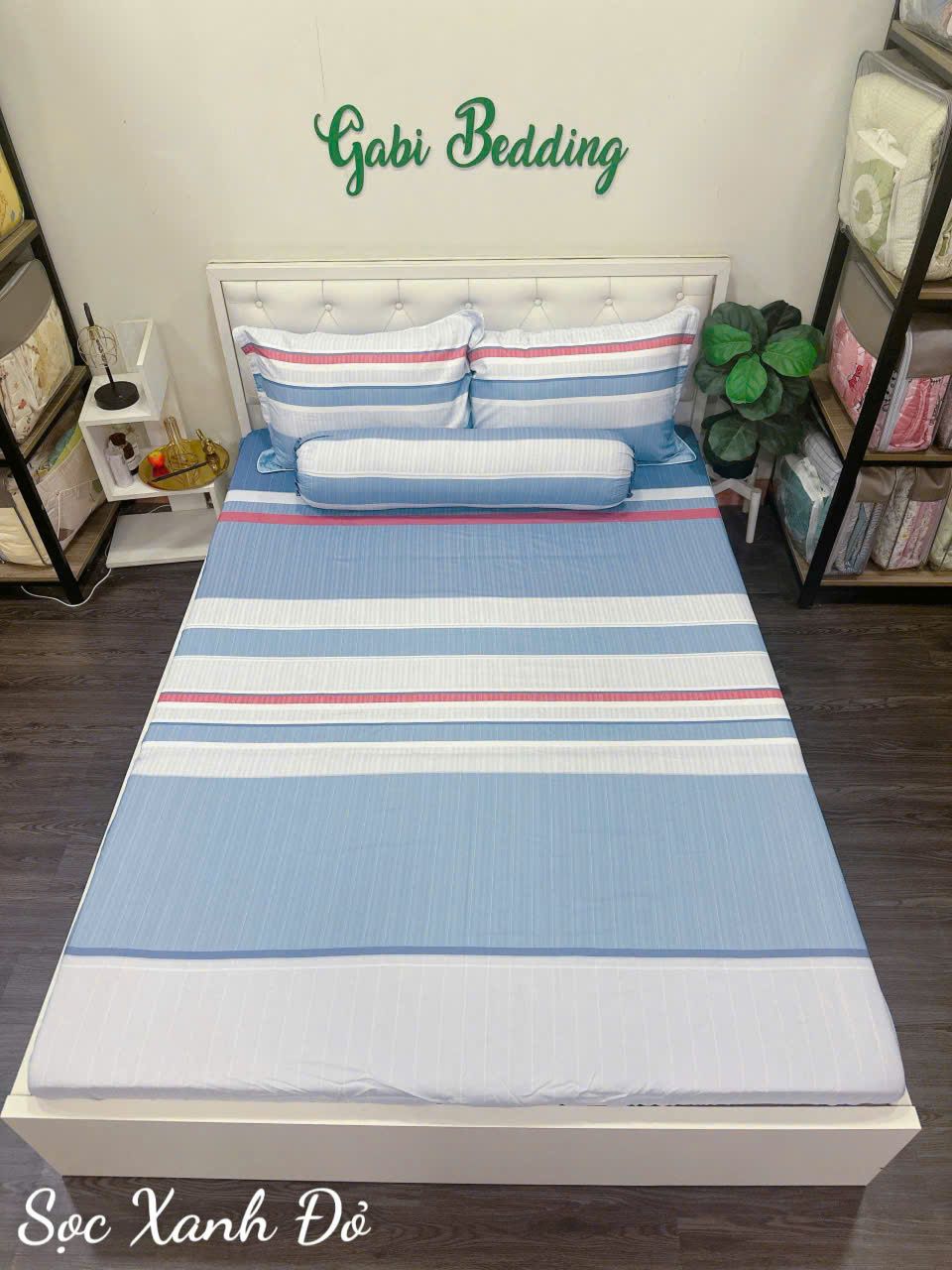 Tencel Sọc Xanh Đỏ