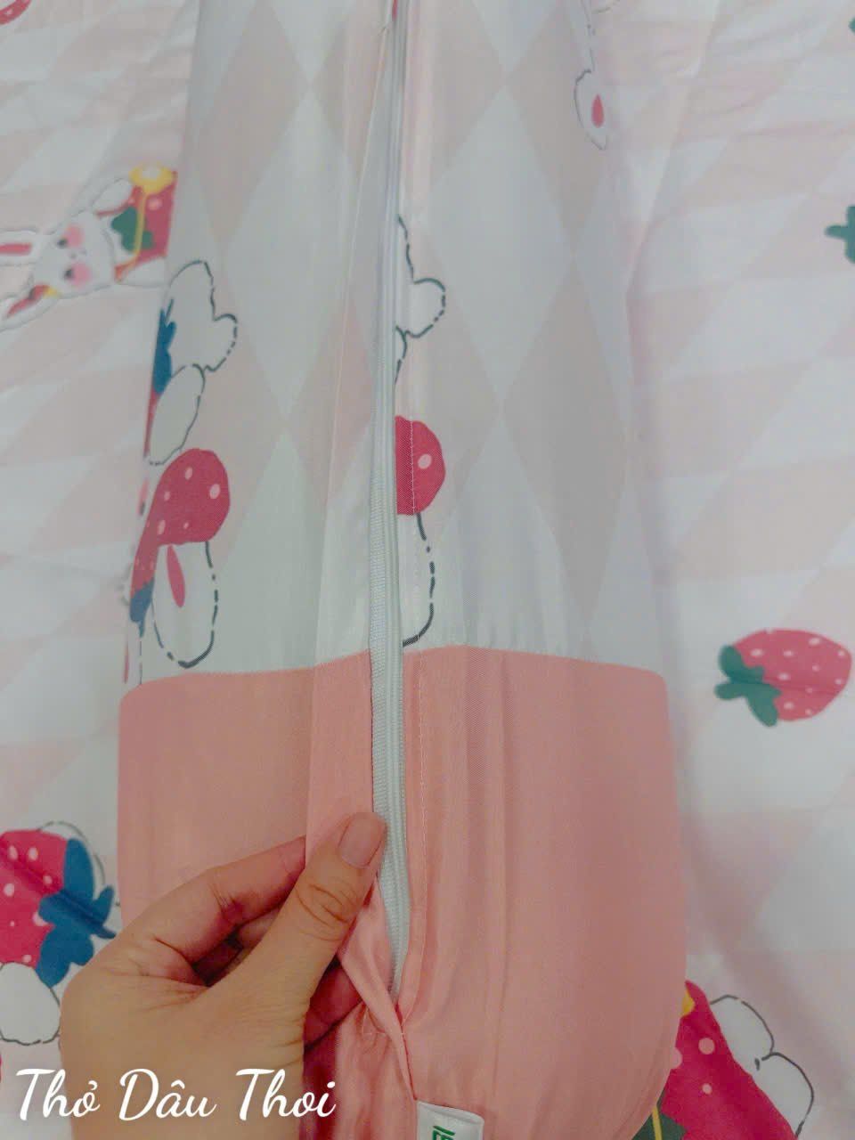 Tencel Thỏ Dâu Thoi