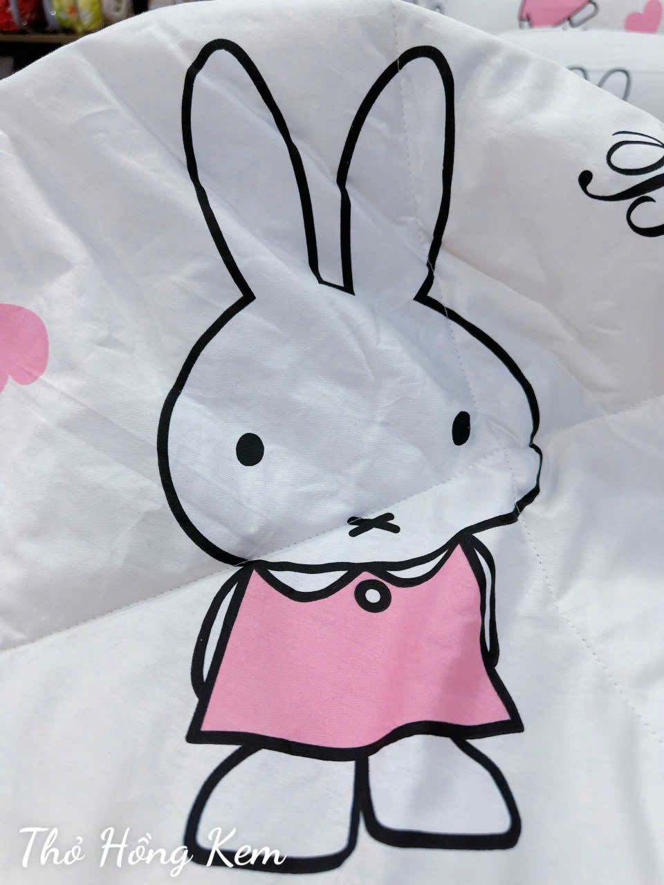 Cotton Thỏ Hồng Kem