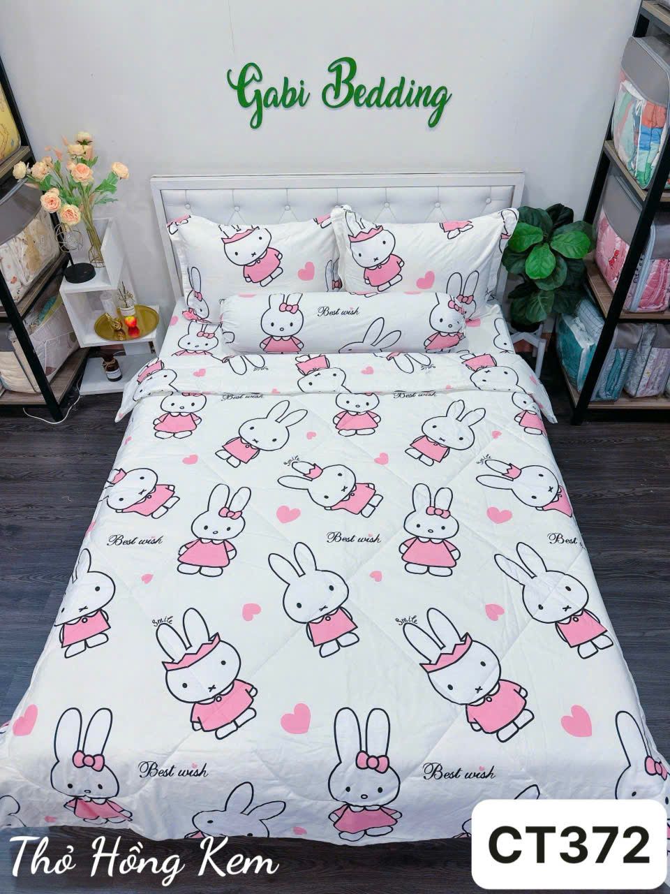 Cotton Thỏ Hồng Kem