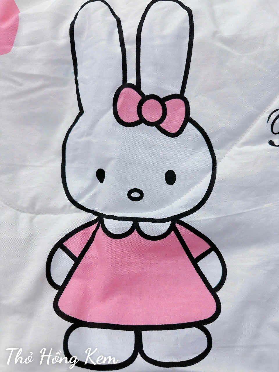 Cotton Thỏ Hồng Kem