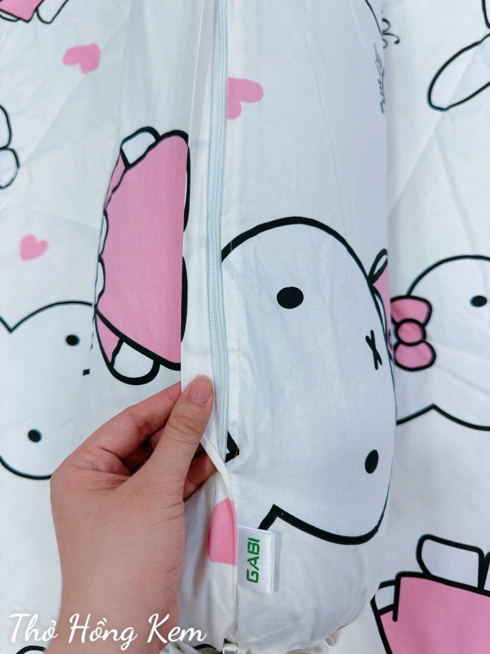 Cotton Thỏ Hồng Kem