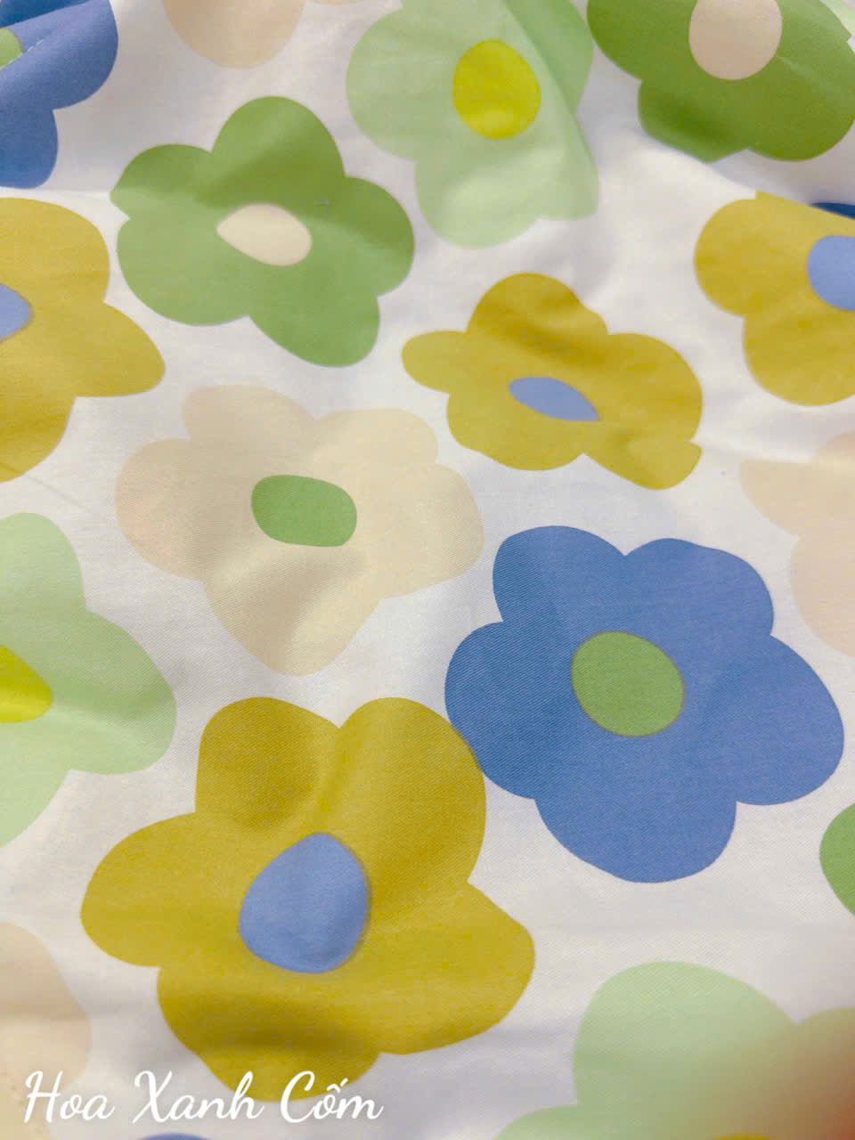 Cotton Hoa Xanh Cốm