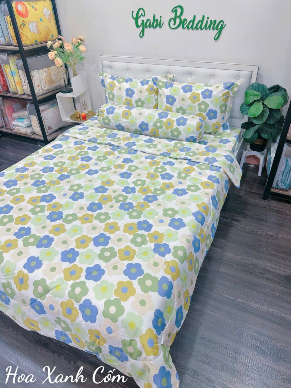 Cotton Hoa Xanh Cốm