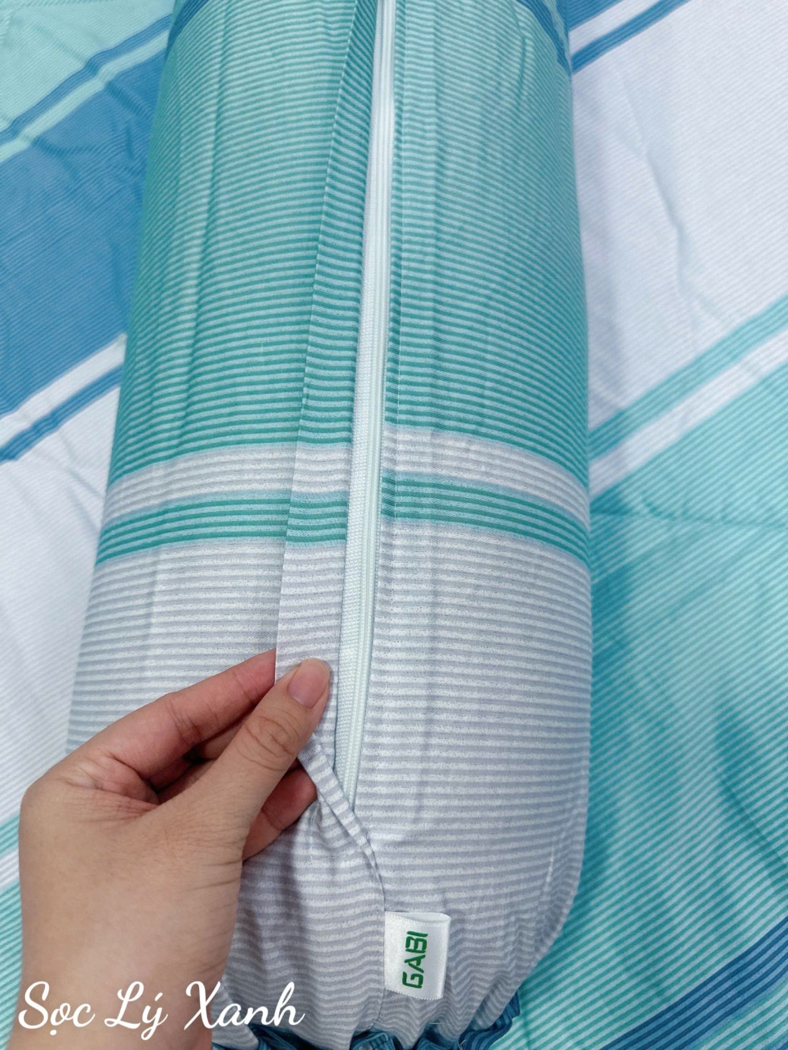 Satin Sọc Lý Xanh