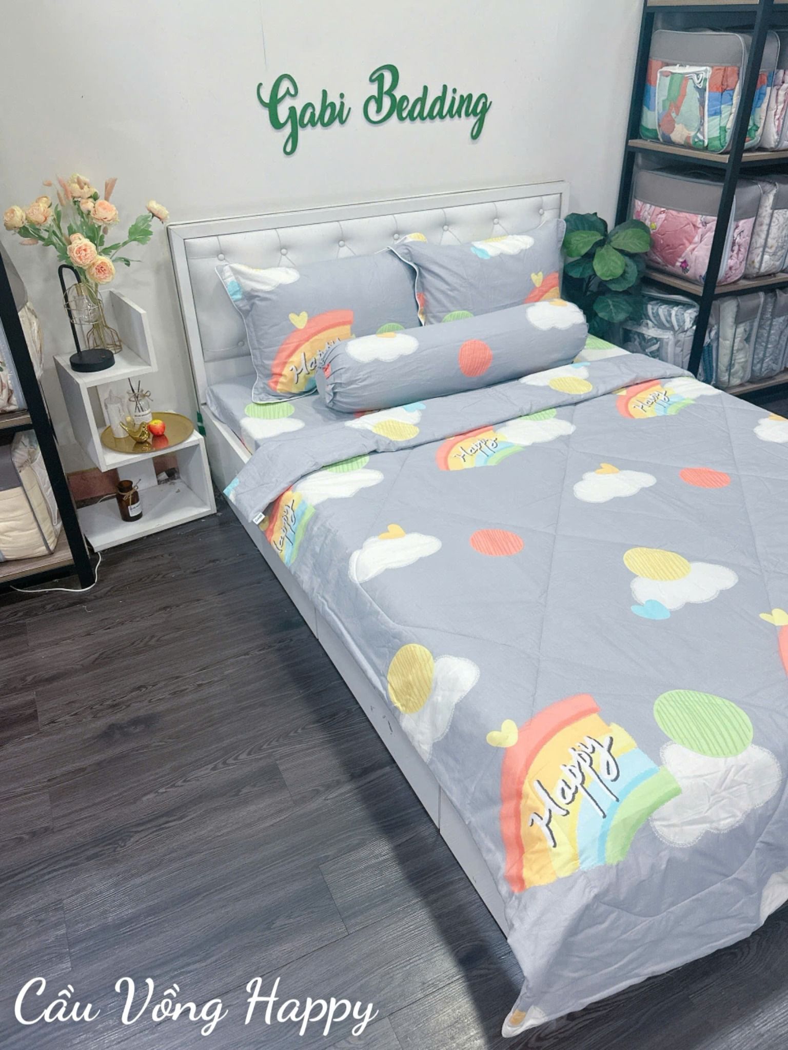 Cotton Cầu Vòng Happy