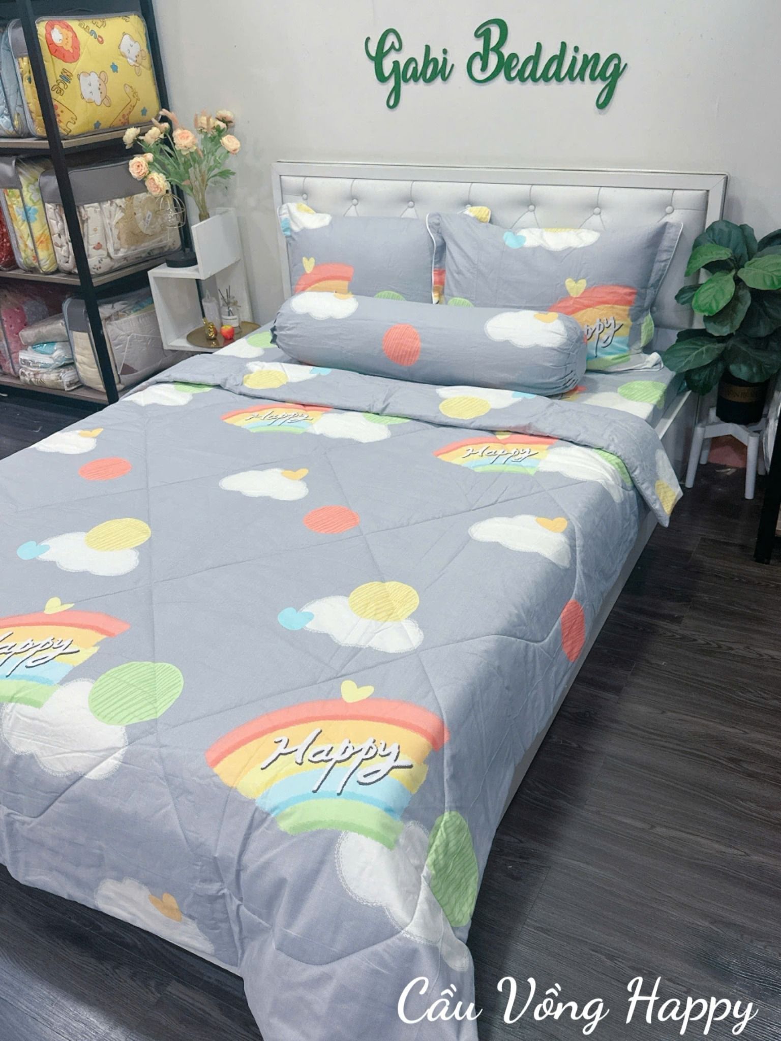 Cotton Cầu Vòng Happy