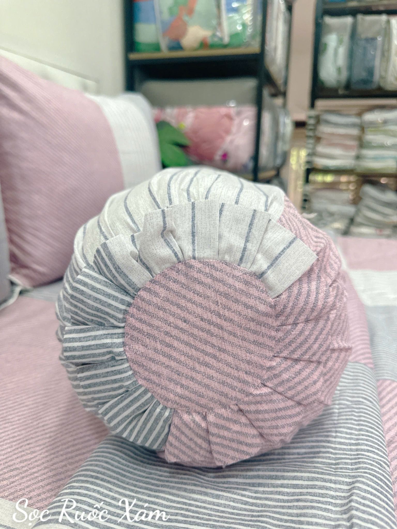 Satin Sọc Ruốc Xám