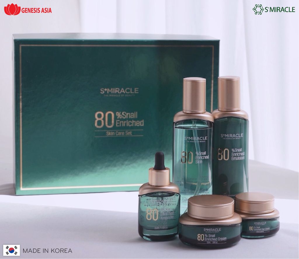 Bộ dưỡng da 80% Ốc sên lên men phiên bản cao cấp S+Miracle