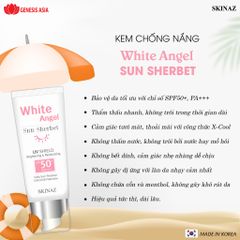 Kem chống nắng White Angel Sun Sherbet SKINAZ 70ml