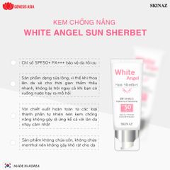 Kem chống nắng White Angel Sun Sherbet SKINAZ 70ml