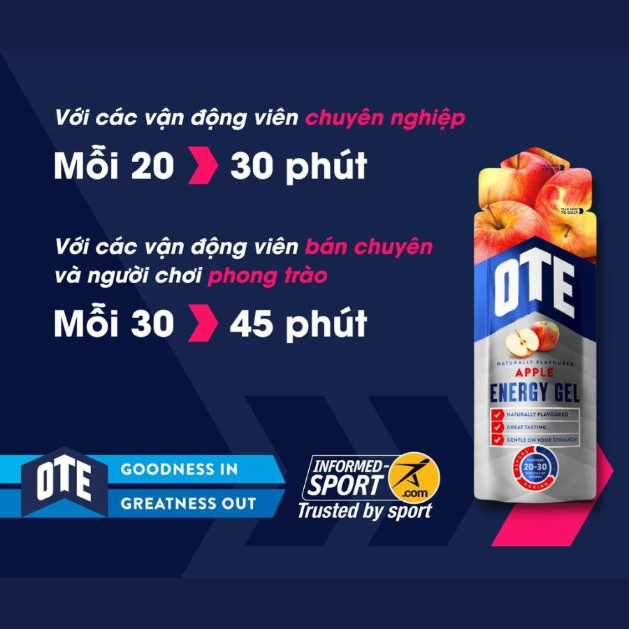 OTE Energy Gel Nho Rừng - Gel năng lượng Liquid