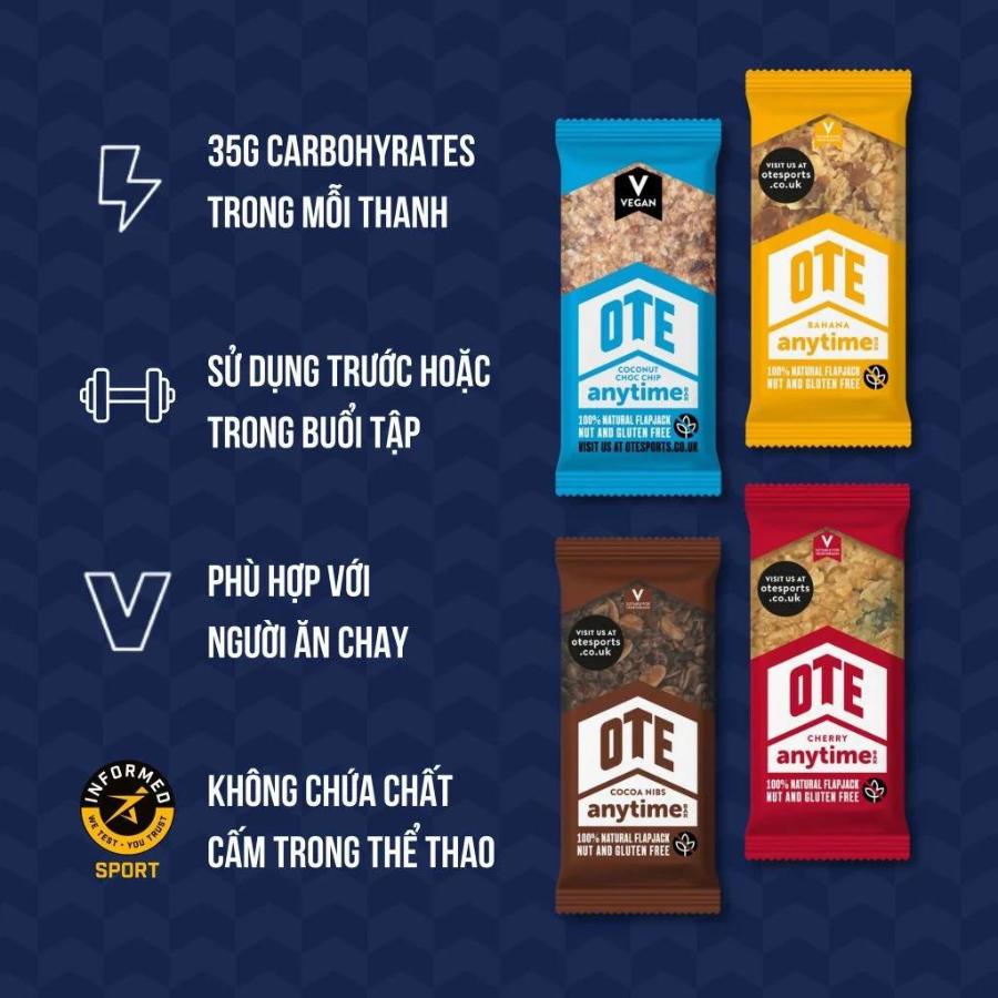 Pack 16 Bánh OTE Anytime Bar Vị Caramel