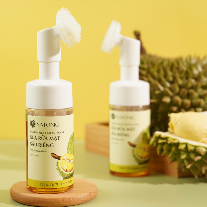 Combo sữa rửa mặt dinh dưỡng vị Gấc & Sầu Riêng Natonic - 100% từ thiên nhiên, sạch mụn, sáng da
