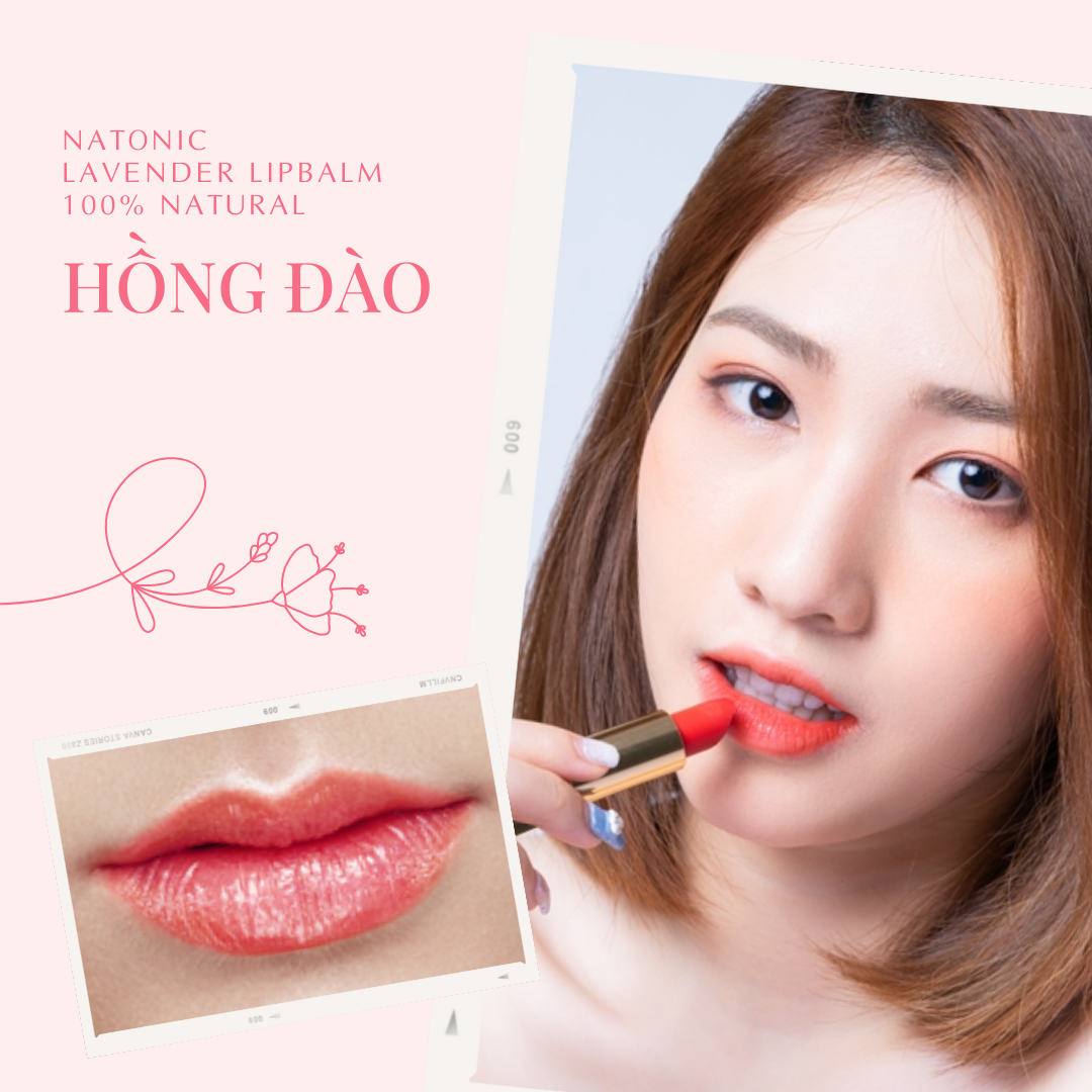 Son dưỡng có màu Oải Hương 100% từ thiên nhiên - Giảm thâm, chống khô môi - Tinh dầu Oải Hương nhập khẩu từ Pháp
