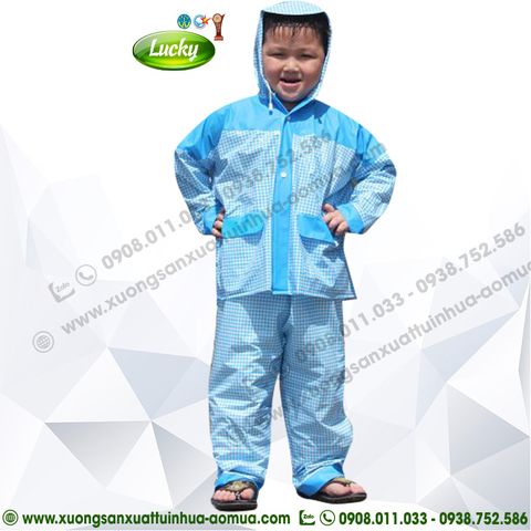 BỘ QUẦN ÁO MƯA XANH PHỐI