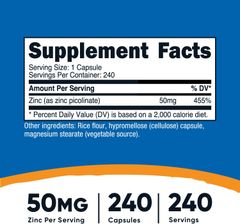 Nutricost Zinc Picolinate 50mg