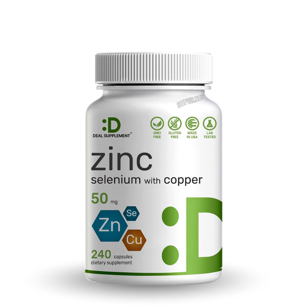 Deal Supplement Zinc 50mg With Selenium + Copper