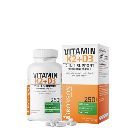Bronson Vitamin D3 + K2 250 viên