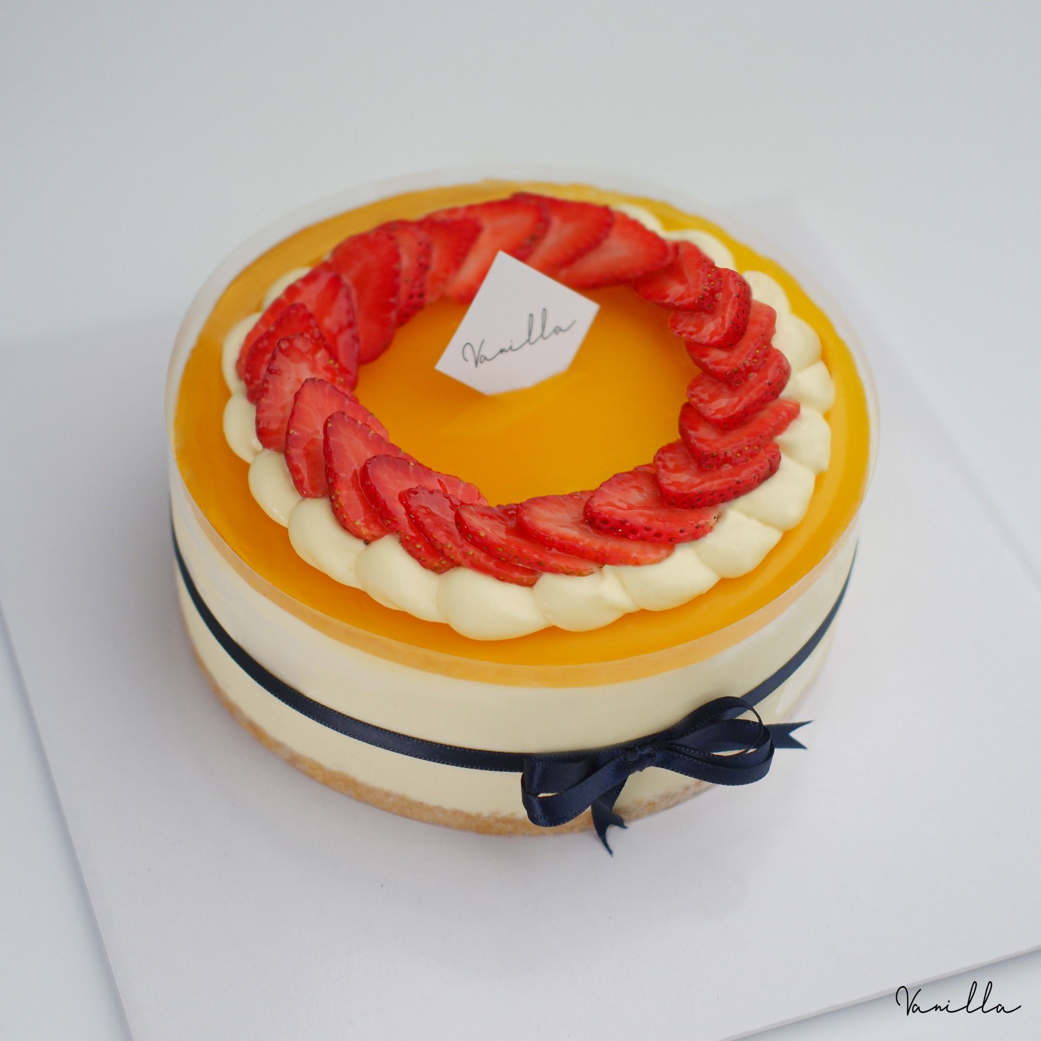 Cheese chanh dây gắn dâu
