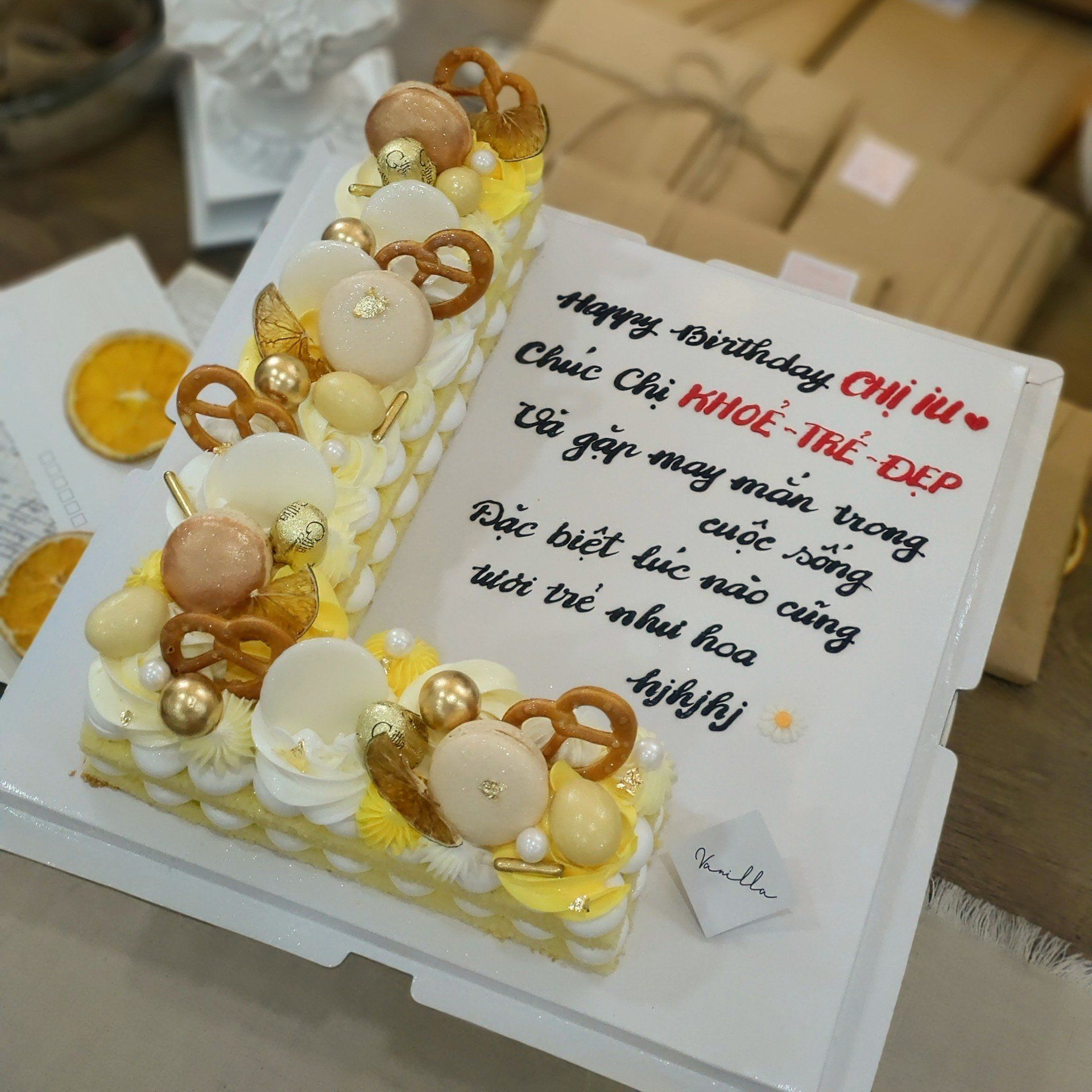 Bánh chữ L - Bánh kem sinh nhật Đà Nẵng